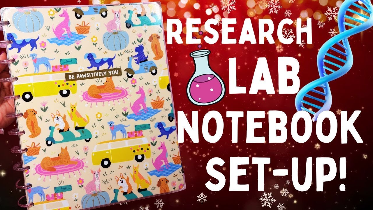 🎁 Research Lab Notebook Set-Up | PLANNER BABE CHRISTMAS | DAY 18