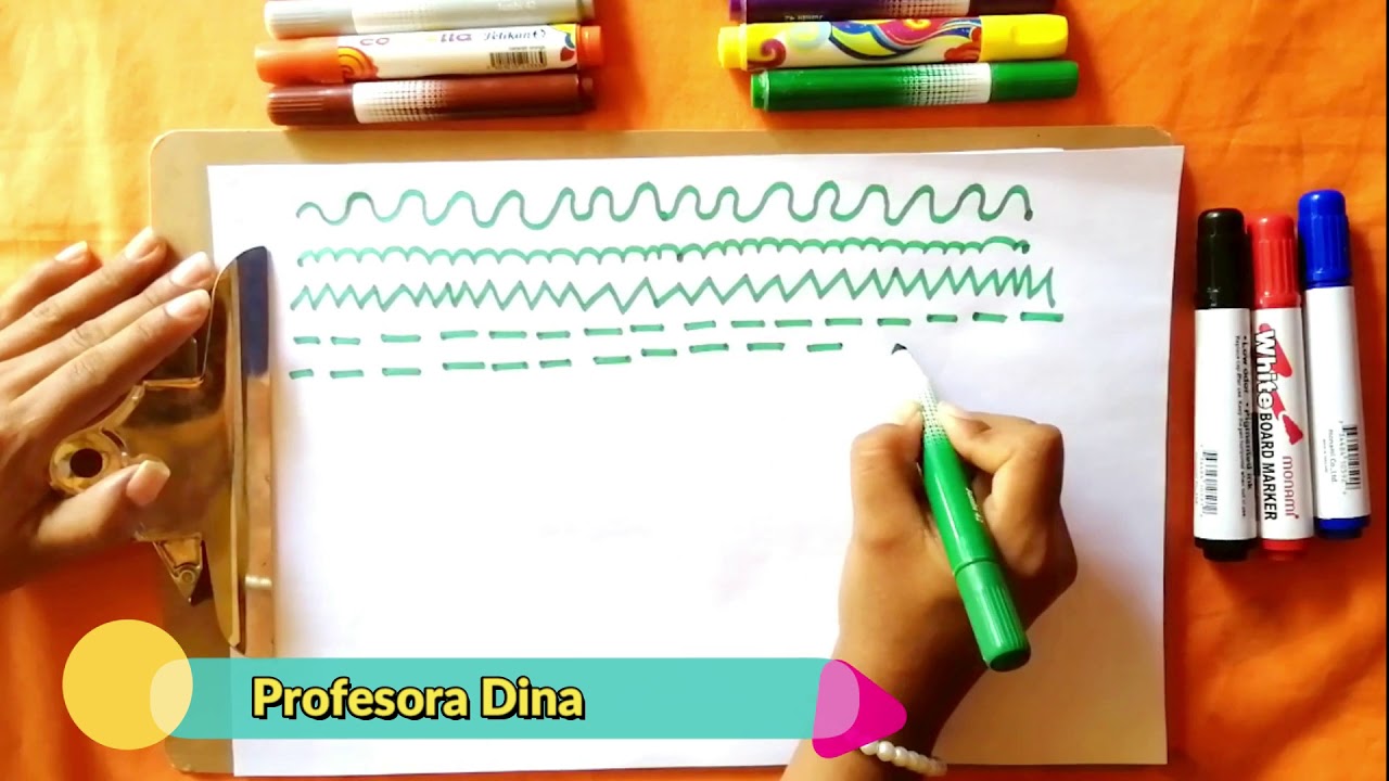 Dibujo Rítmico, lento muy lento. grafomotricidad para los niños del nivel inicial.