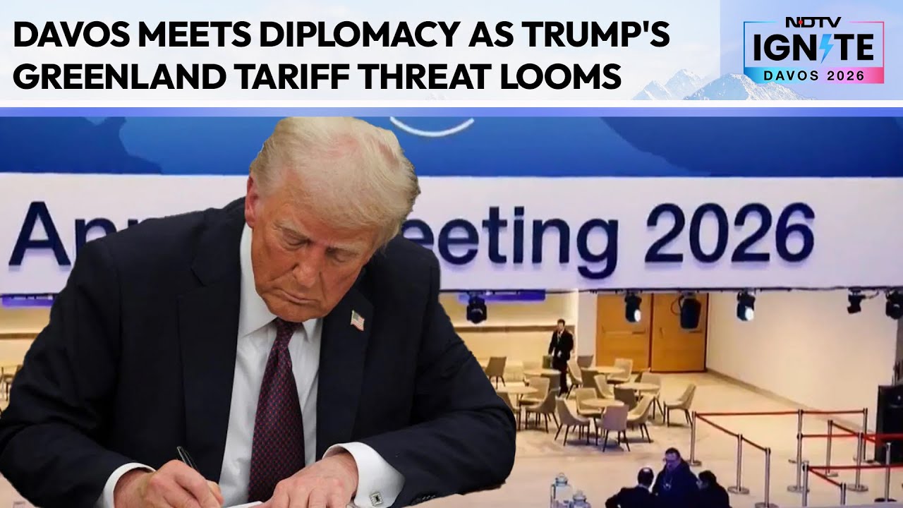 Davos Switzerland | Davos Meets Diplomacy As Trump's Greenland Tariff Threat Looms