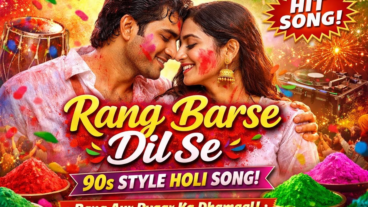 Rang Barse Dil Se (90’s Style Holi Song) 🎨 | New Bollywood Romantic Holi Song 2026 | Desi DJ Mix