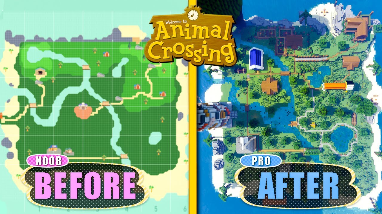 Surprising An Animal Crossing Fan With His Dream Base In Minecraft | Nerdy House Flippers E6