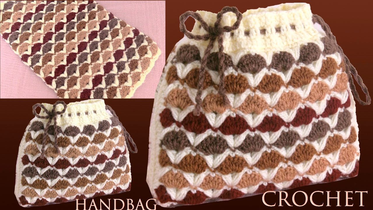 Como tejer a Crochet un bolso morralito muy fácil de hacer