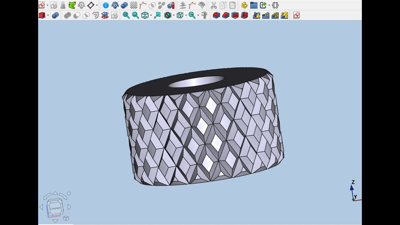 FreeCAD 1.0 Release Candidate. Насечка