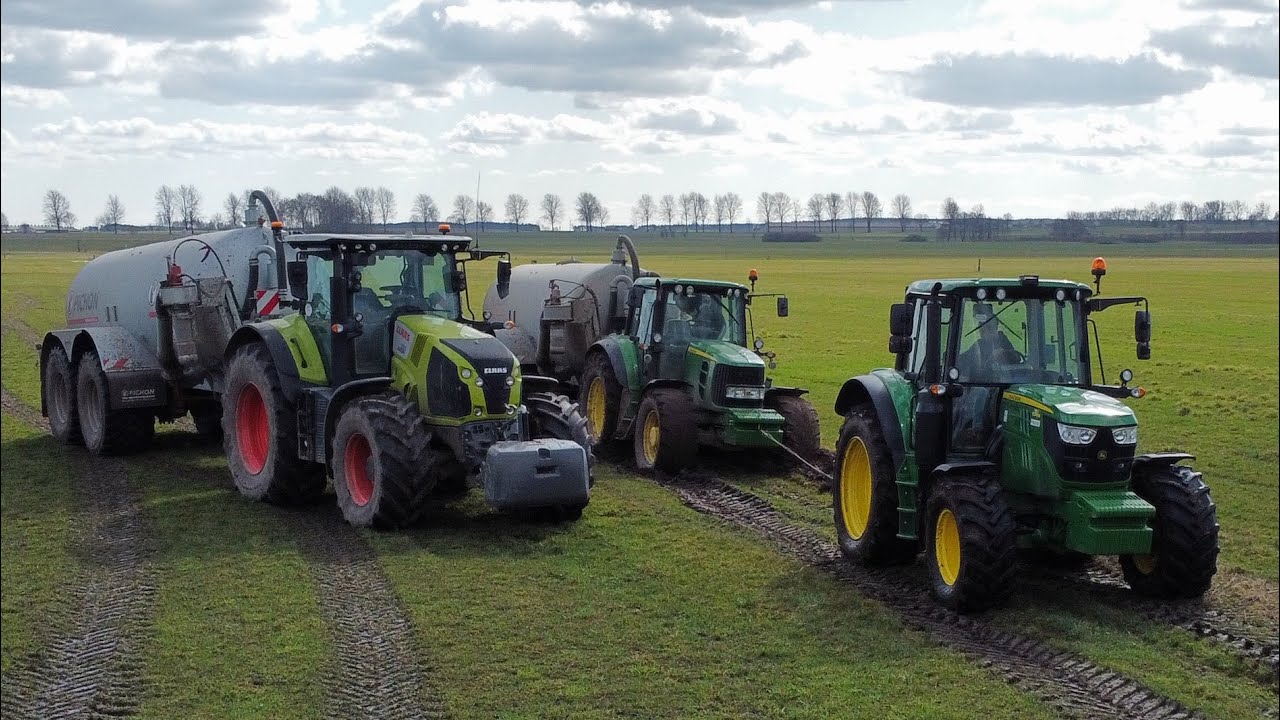 Wywóz Gnojowicy 2021 Wtopa I Claas Axion 850 I John Deere 6930P