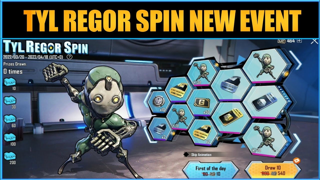 Tyl Regor Spin Event In Bgmi | How To Use Tyl Regor Voucher | New Companion
