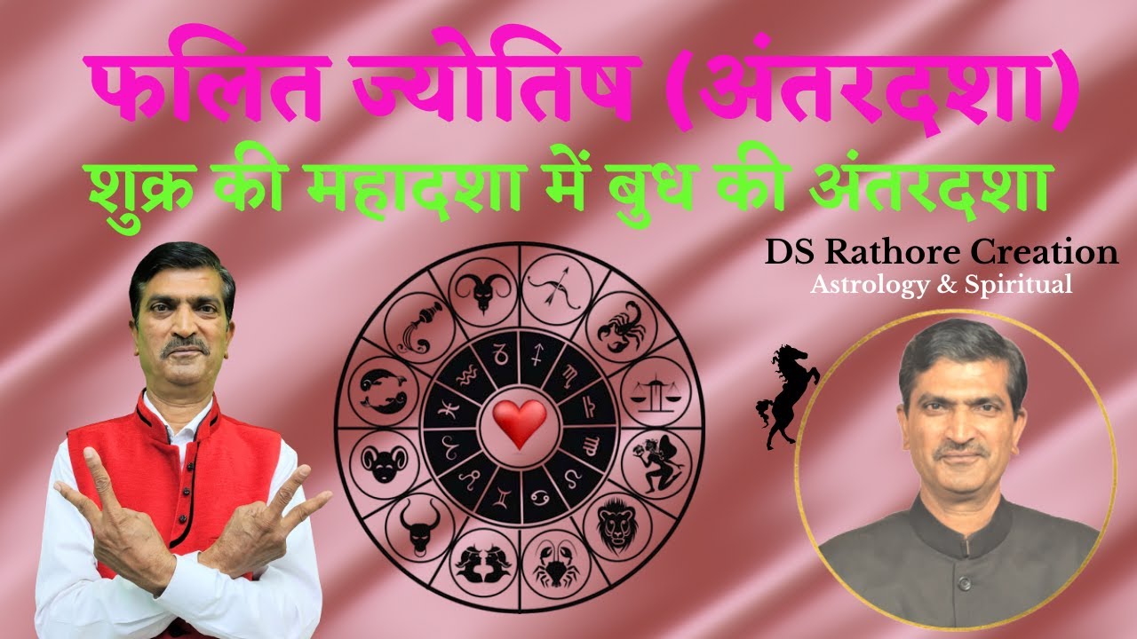 शुक्र की महादशा में बुध की अंतरदशा | Shukra Ki Mahadasha Me Budh Ki Antardasha | #DSRathoreCreation