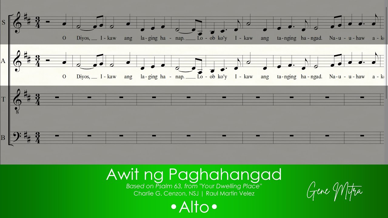 Awit ng Paghahangad • Alto