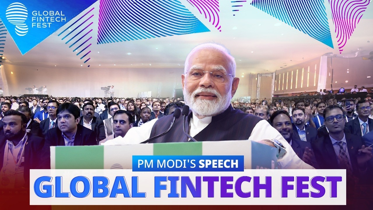 PM Modi addresses the Global FinTech Fest in Mumbai