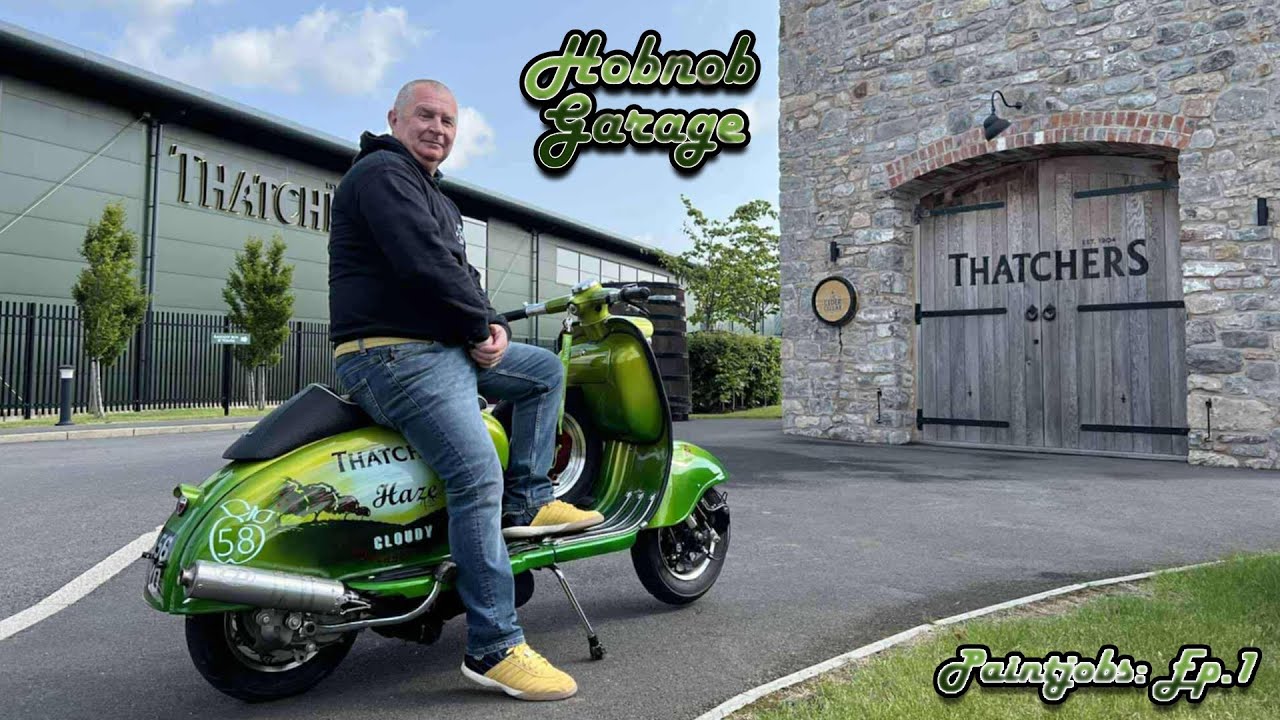 Thatchers Cider Themed Lambretta Series 1 - Full Custom Paintjob! (Paintjobs Episode 1)