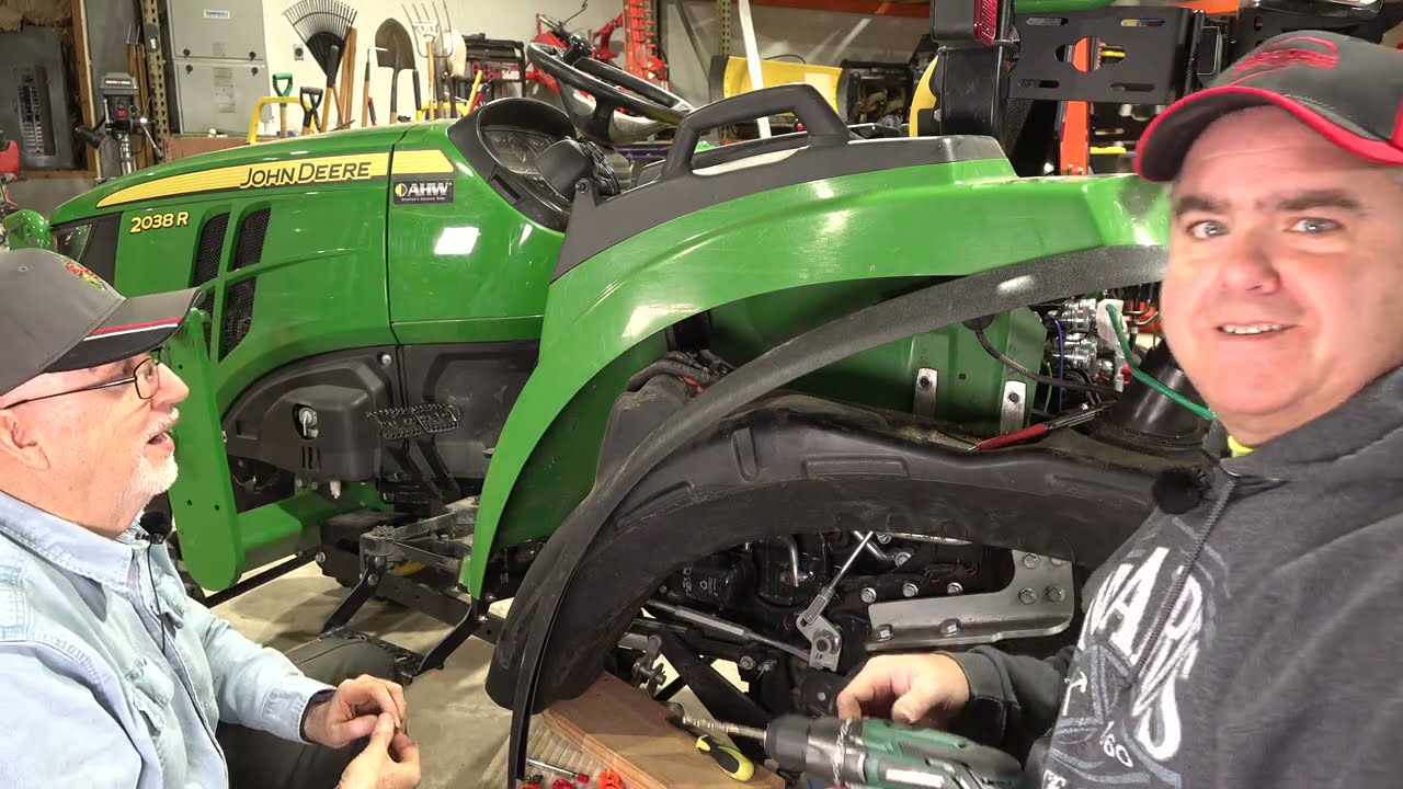 Deflect that Mud!  Deere 2032R/2038R Tractor Fender Extensions