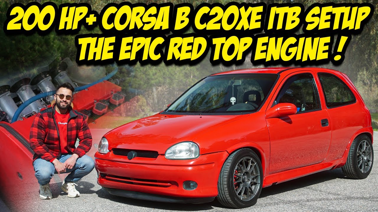 200 HP+ Opel Corsa B GSI C20XE SWAP / EPIC ITB SOUND / The German K20 ! / Autobahn Acceleration
