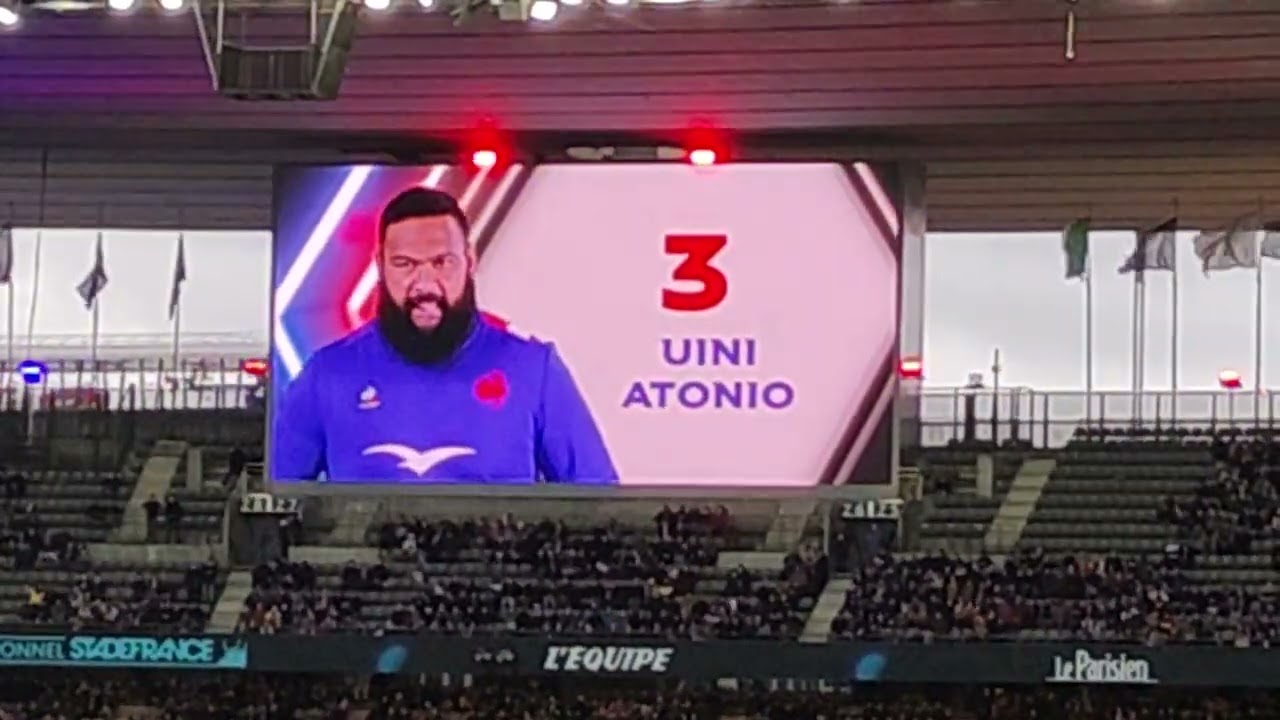 FRANCE ITALIE TOURNOI DES 6 NATIONS - COMPOSITION DES ÉQUIPES - STADE DE FRANCE - RUGBY