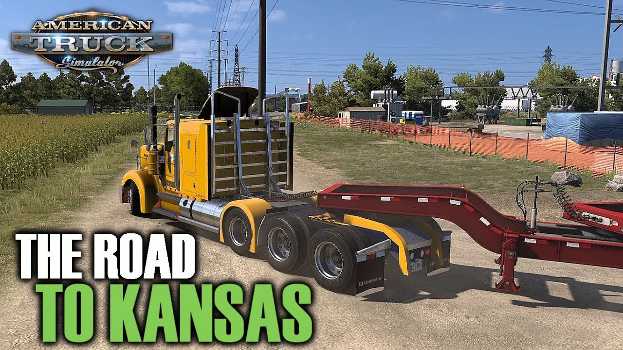 Pulling an Oversize Load to Kansas in the Kenworth W900 - ATS