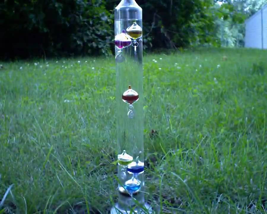 Galileo thermometer time lapse