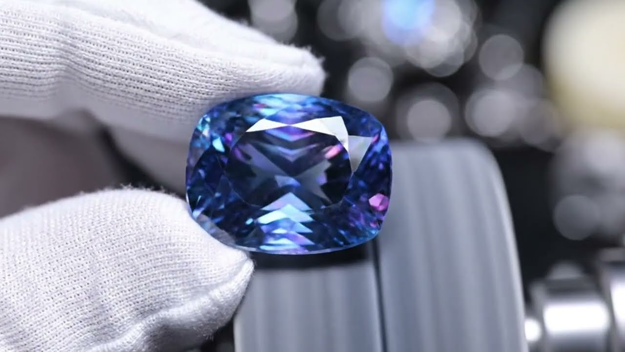 From Rough to Ring: The Ultimate Tanzanite Transformation. 💎 (AI Design)