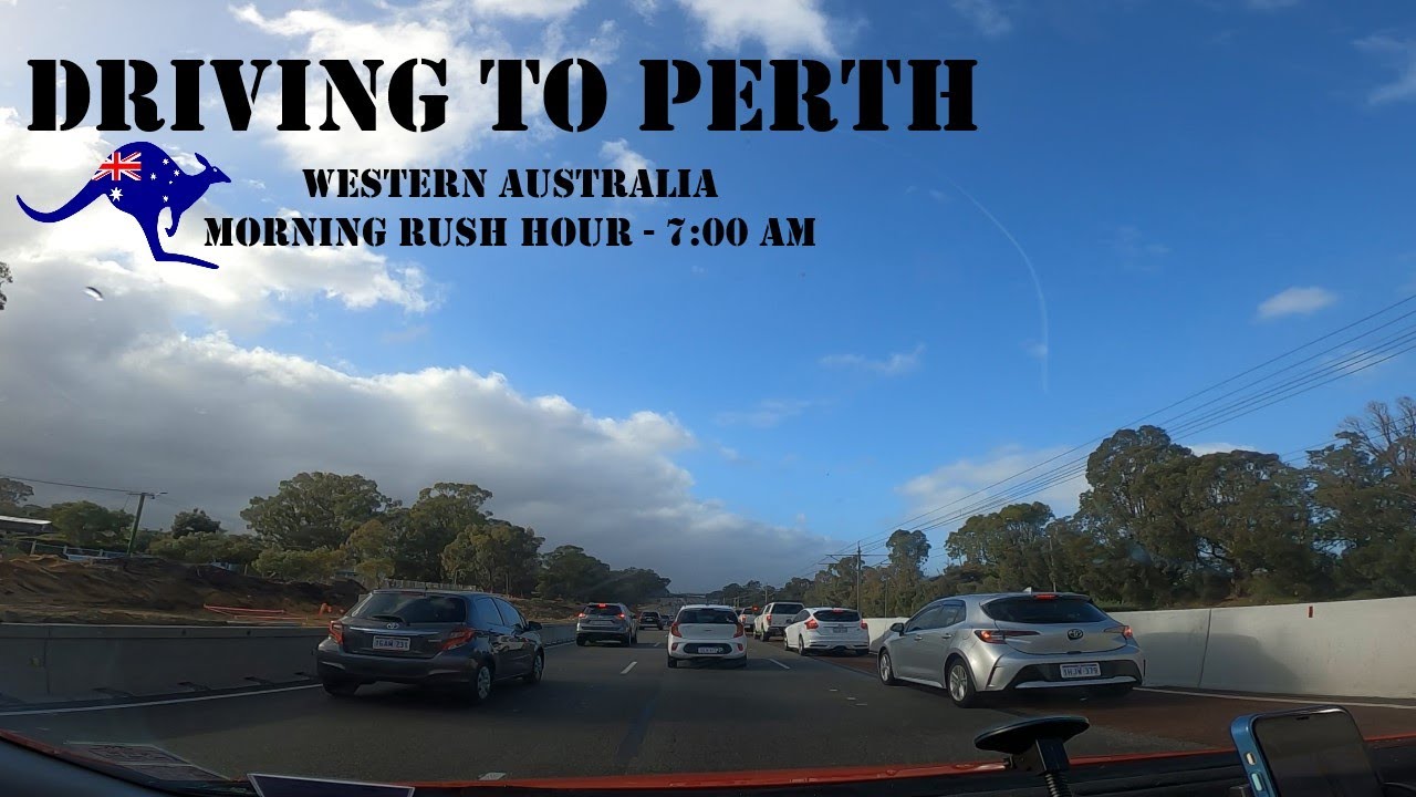 Drive to Perth, Australia - Morning Rush Hour