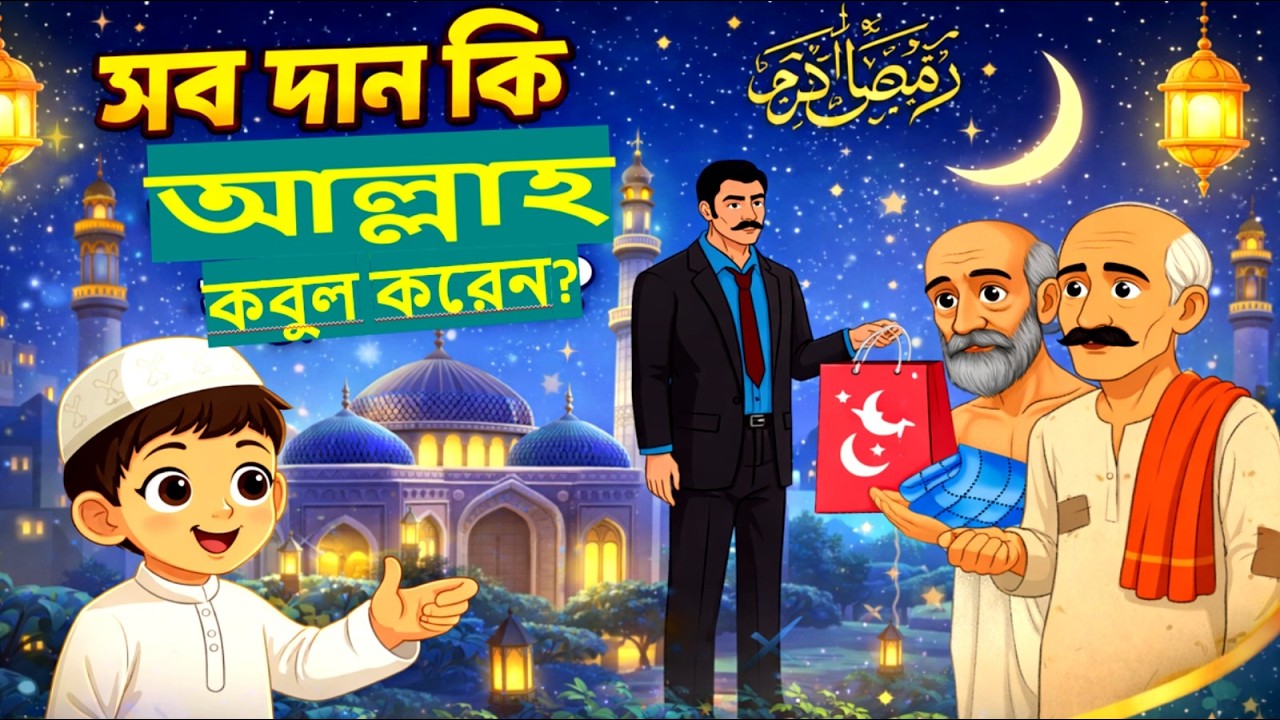 লোক দেখানো দানের ভয়াবহ পরিণতি!এক রমজানের শিক্ষাIslamic Kids Story#islamicvideo  #ramadan #education