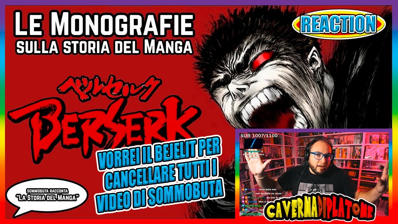 cavernadiplatone REACTION BERSERK: Le Origini del Mito! Come nasce Manga di Kentaro Miura?