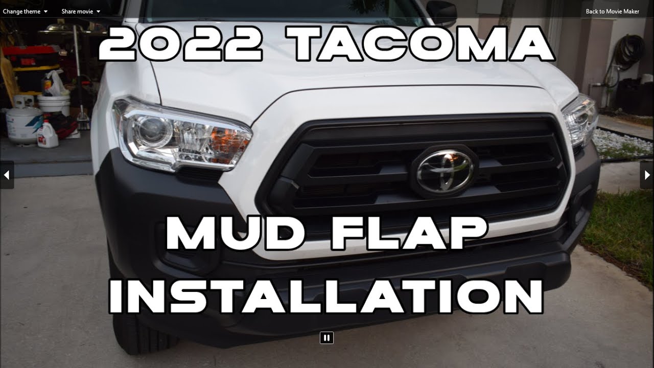 Установка брызговика Tacoma: на Toyota Tacoma 2022 года