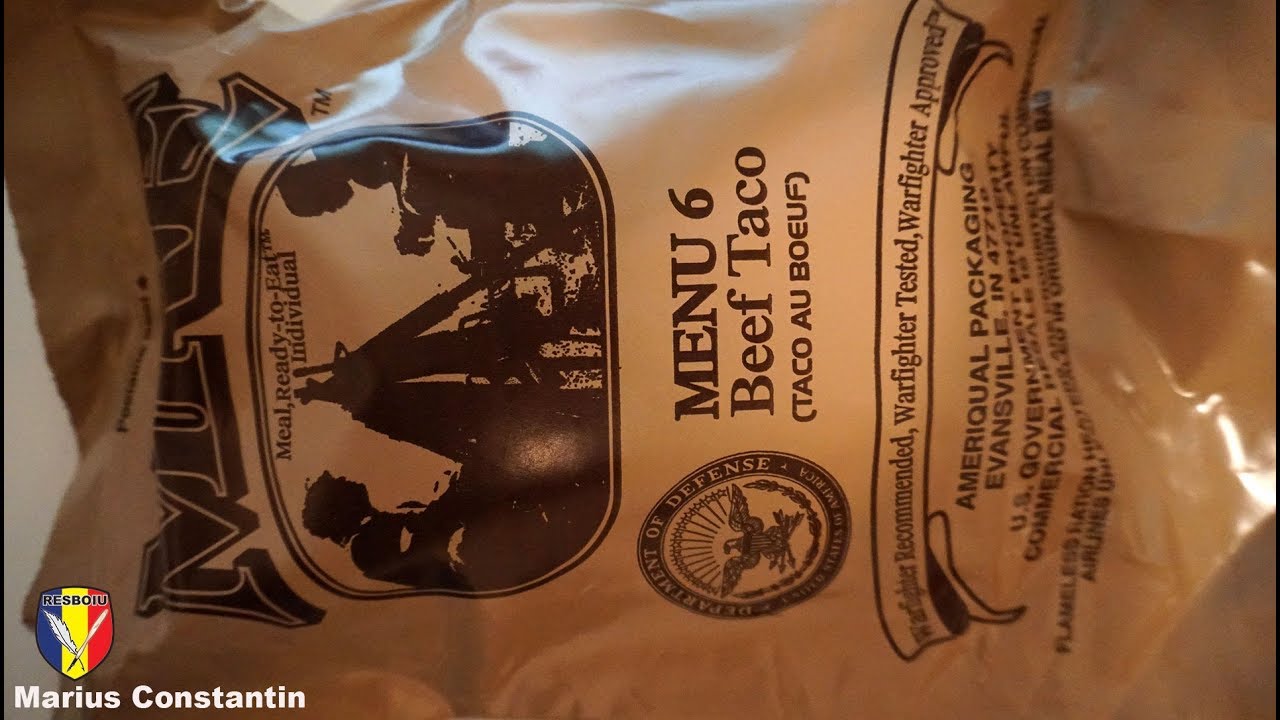 De(z)gustare ratii militare: Episodul 1 - MRE Menu 6 Beef Taco
