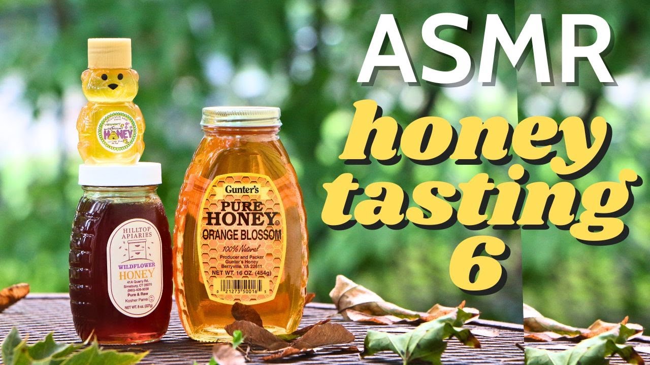 ASMR (Whispers, Mouth Sounds) Honey Tasting 6