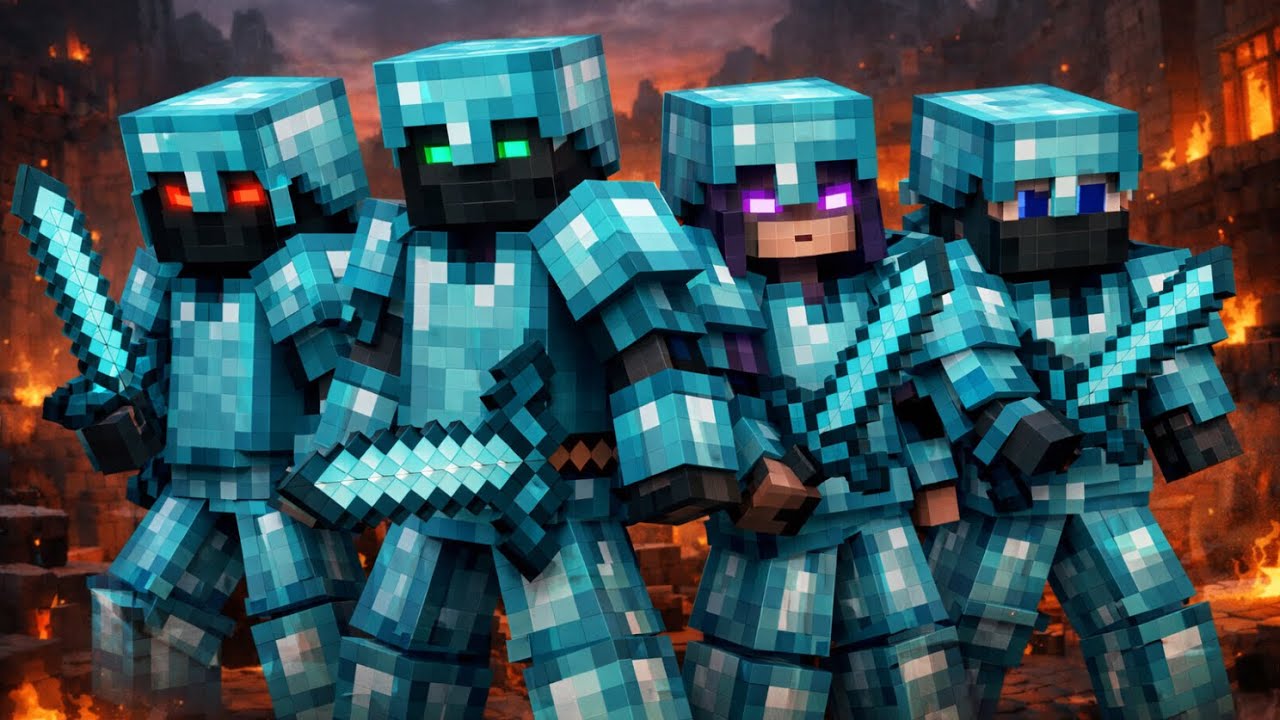 I Played A 1v4 In Diamond SMP #Minecraft #DiamondSMP #MinecraftPvP #1v4 #MinecraftFight #PvP #Gaming