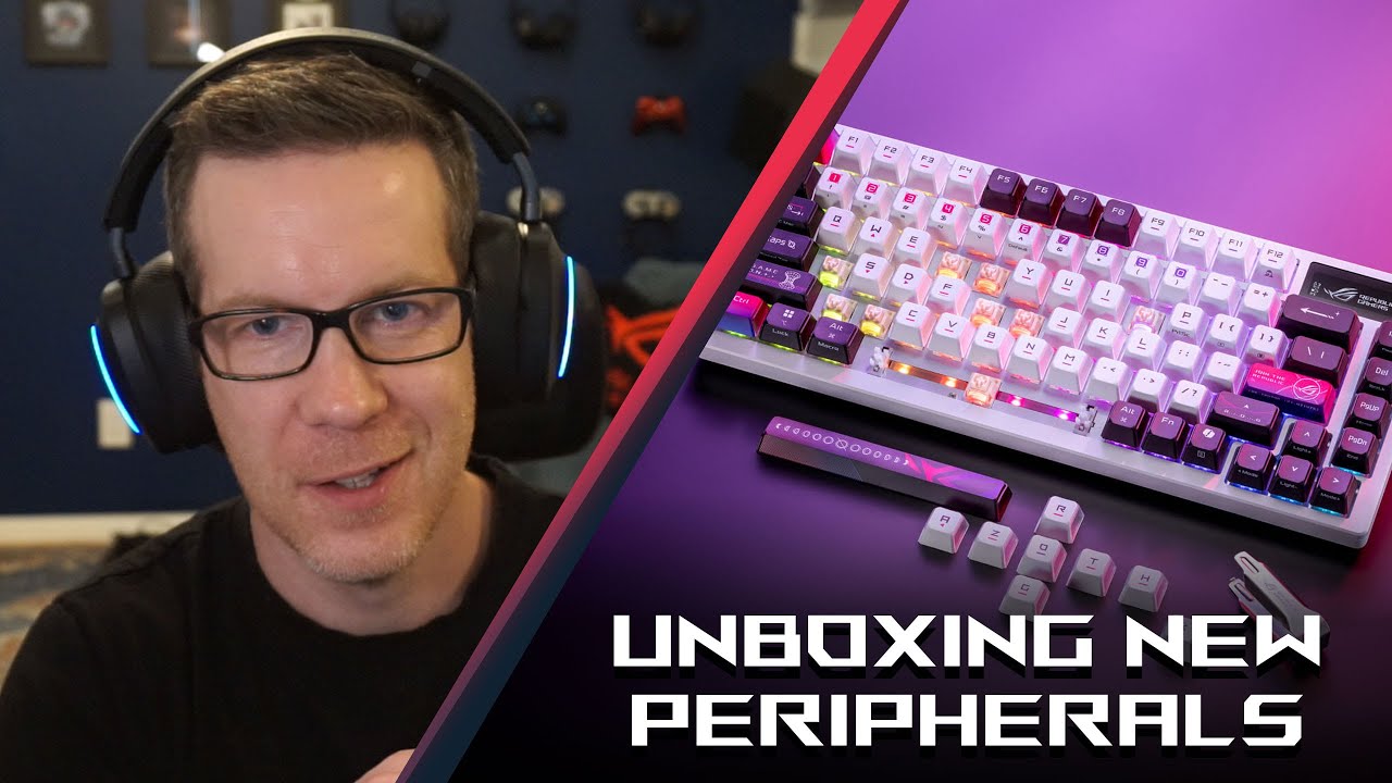 Unboxing some new WHITE peripherals from ROG!
