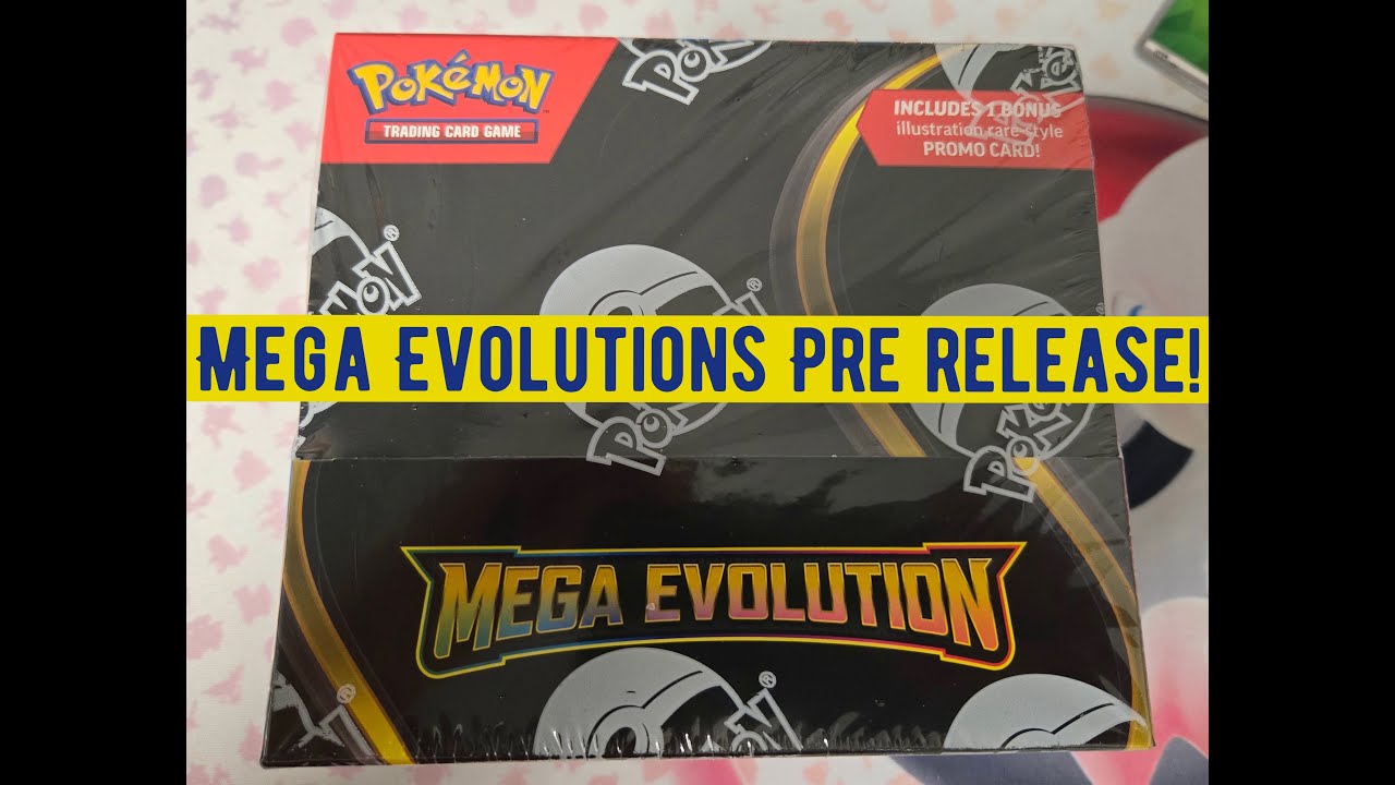 Opening a pre release Mega Evolutions Booster Box- Pokemon Card opening