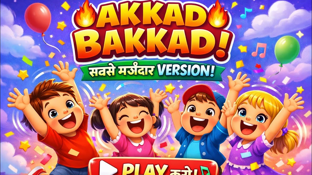 अक्कड़ बक्कड़ बम्बे बो | Akkad Bakkad Bambe Bo Song | Kids Rhyme | Bachcho Ke Geet