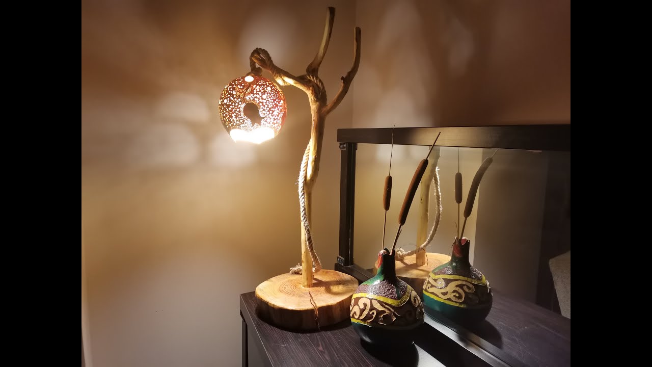 Su Kabağından Lambader Yapımı