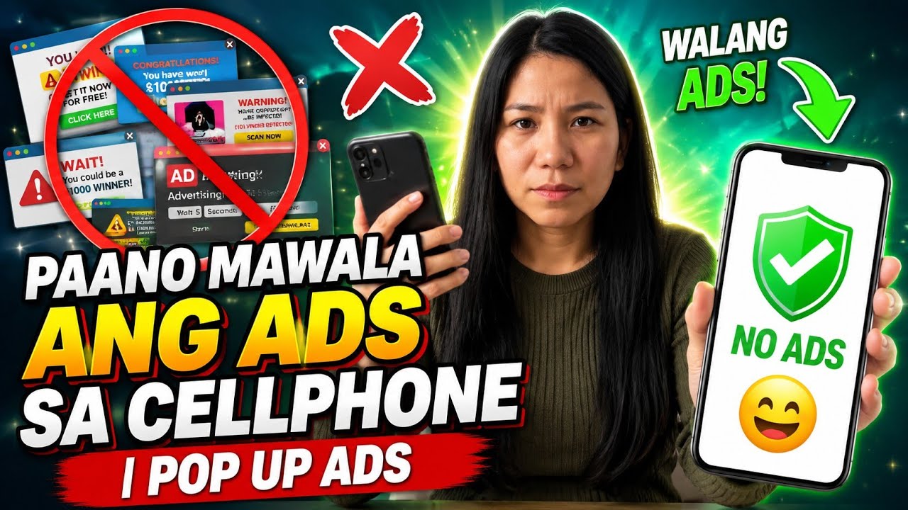 PAANO MAWALA ANG MGA ADS SA CELLPHONE | Remove ads | Pop-up ads sa cellphone step by step Tutorial 