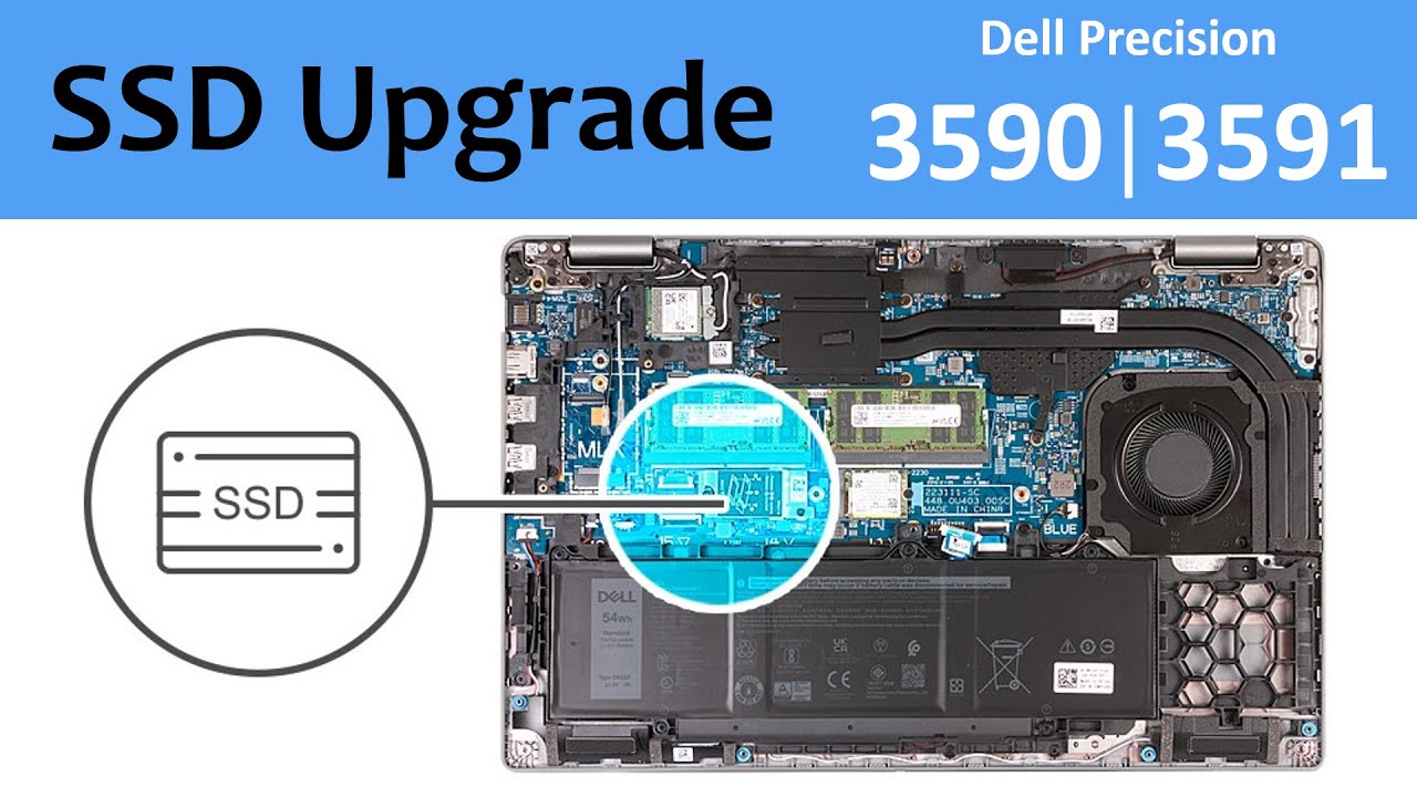 ✅ How to Upgrade SSD on Dell Precision 3590 Laptop, Dell Precision 3591 Laptop | Step-by-Step Guide