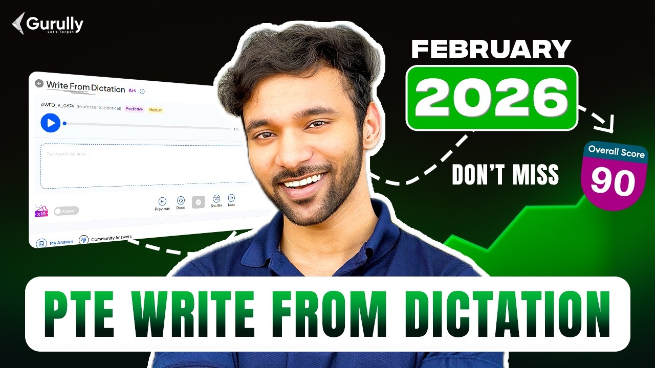 PTE Write From Dictation February 2026 | Most Repeated PTE Write From Dictation