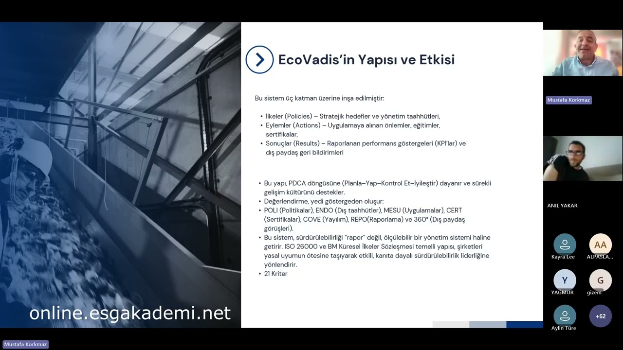 EcoVadis Başlangı&ccedil; Eğitimi 01