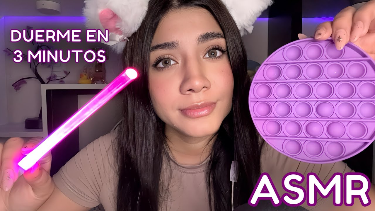 ASMR ESPAÑOL /  DUERME en 3 MINUTOS con VISUALES + HABLÁNDOTE hasta QUE TE DUERMAS