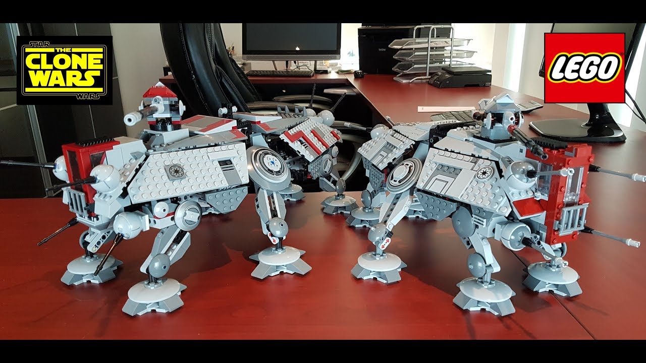 Сравнение Lego Star Wars AT-TE 7675 (2008) и 75019 (2013)!