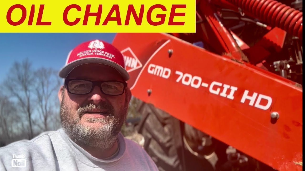 Kuhn GMD 700 GII HD Changing Cutter Bar & Lateral Gearbox Oil | Contaminated Oil in my Disc Mower