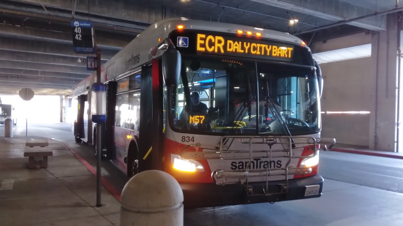 SamTrans 2019 New Flyer XD60 #834 on Route ECR