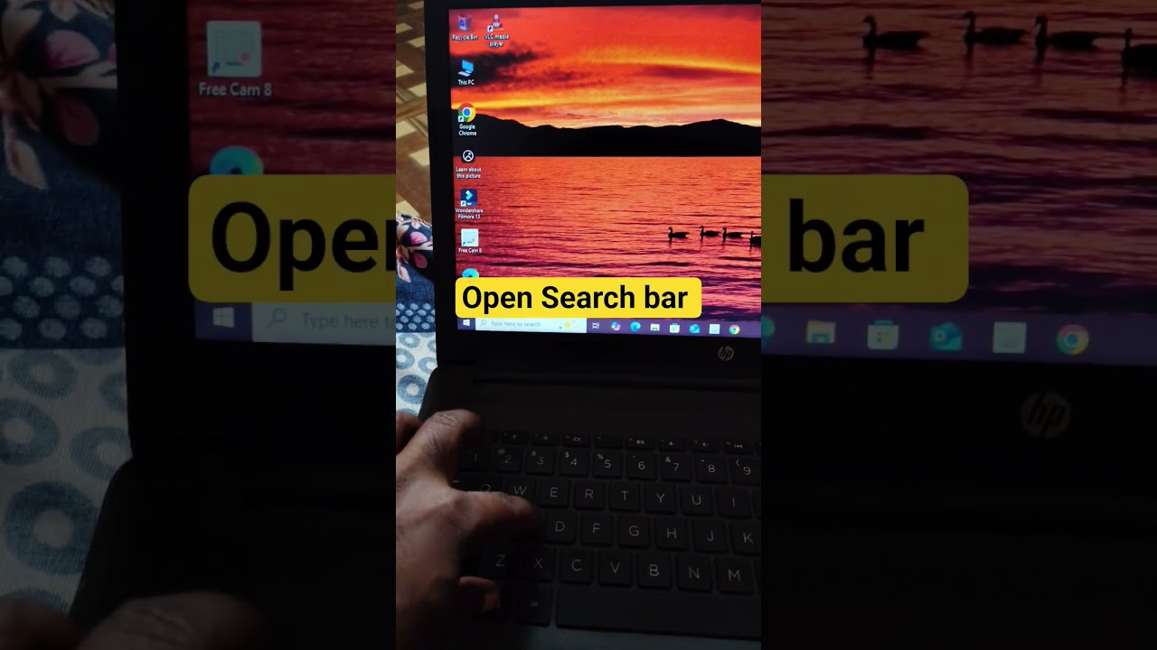 how to open search bar in windows 10