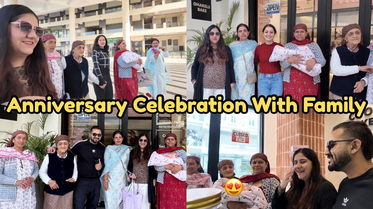 Humari First Anniversary with Dhriva 😍 || Anniversary Cake Cutting & Party with Family 