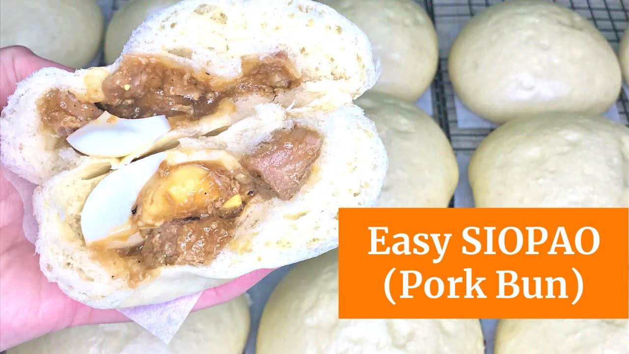 EASY SIOPAO RECIPE | ASADO | PORK BUN | STEAMED SIOPAO