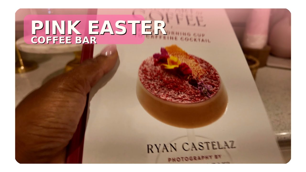 Cozy Pink Easter Coffee Bar Ideas for Spring