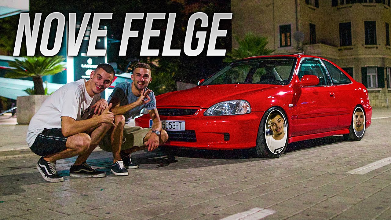 HONDU COUPE SIBER JE DOBILA BRUTALNE NOVE FELGE I GUME!!!