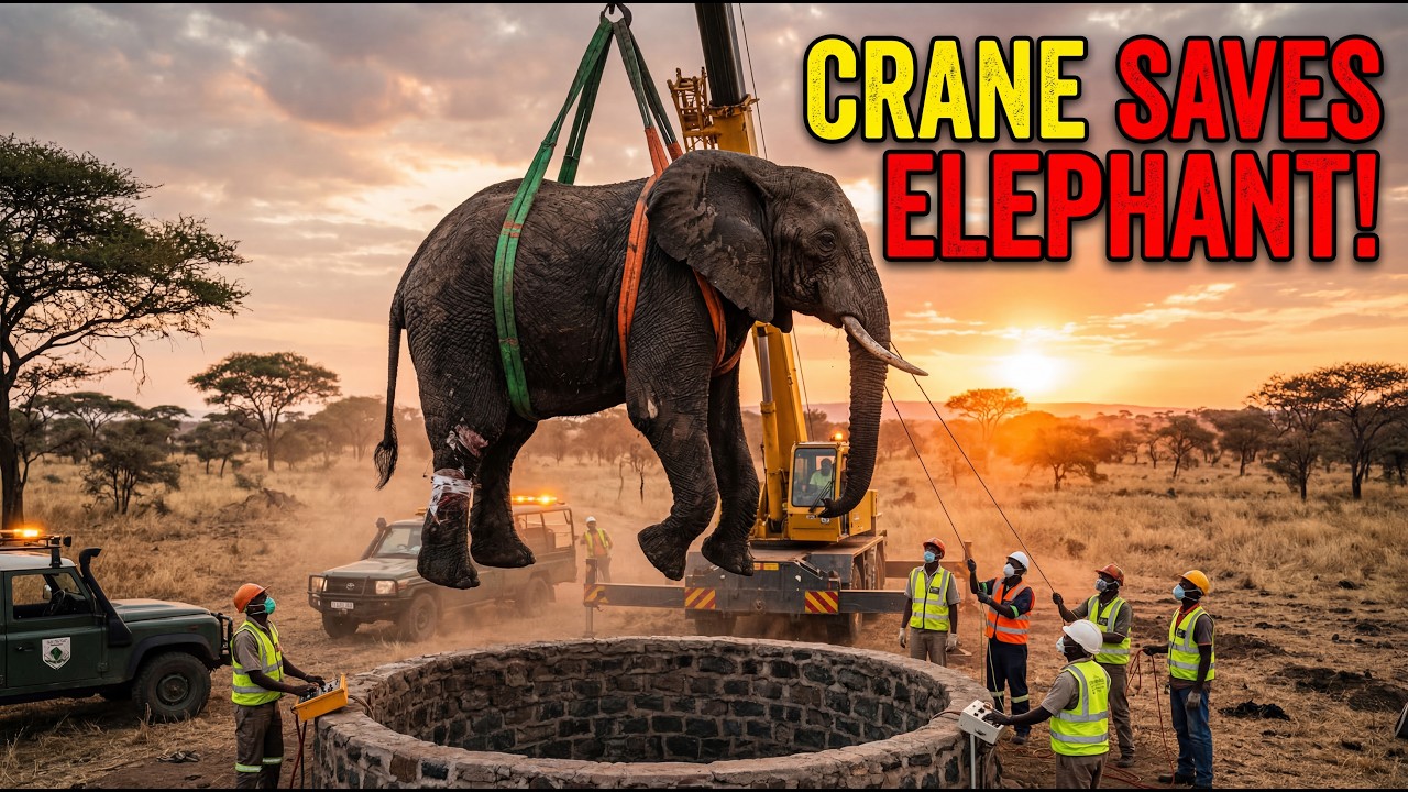 Rescue Giant Elephant With The Help Of Intelligent Dog | Rescue Team Saves Life