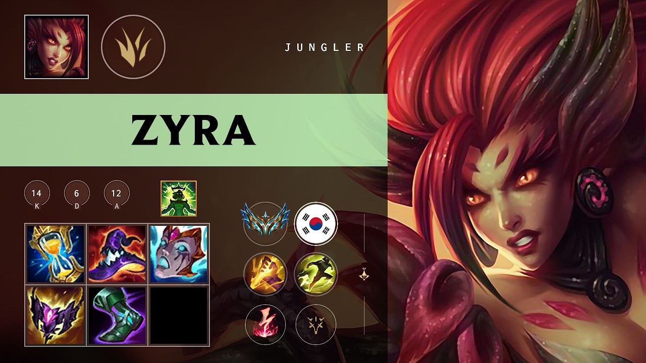 Zyra Jungle vs Talon - KR Challenger Patch 26.10