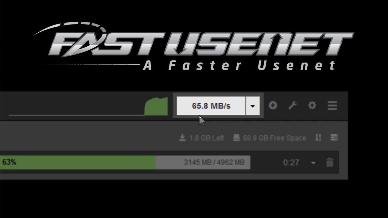Fast Usenet - Speed Test with SABnzbd Newsreader