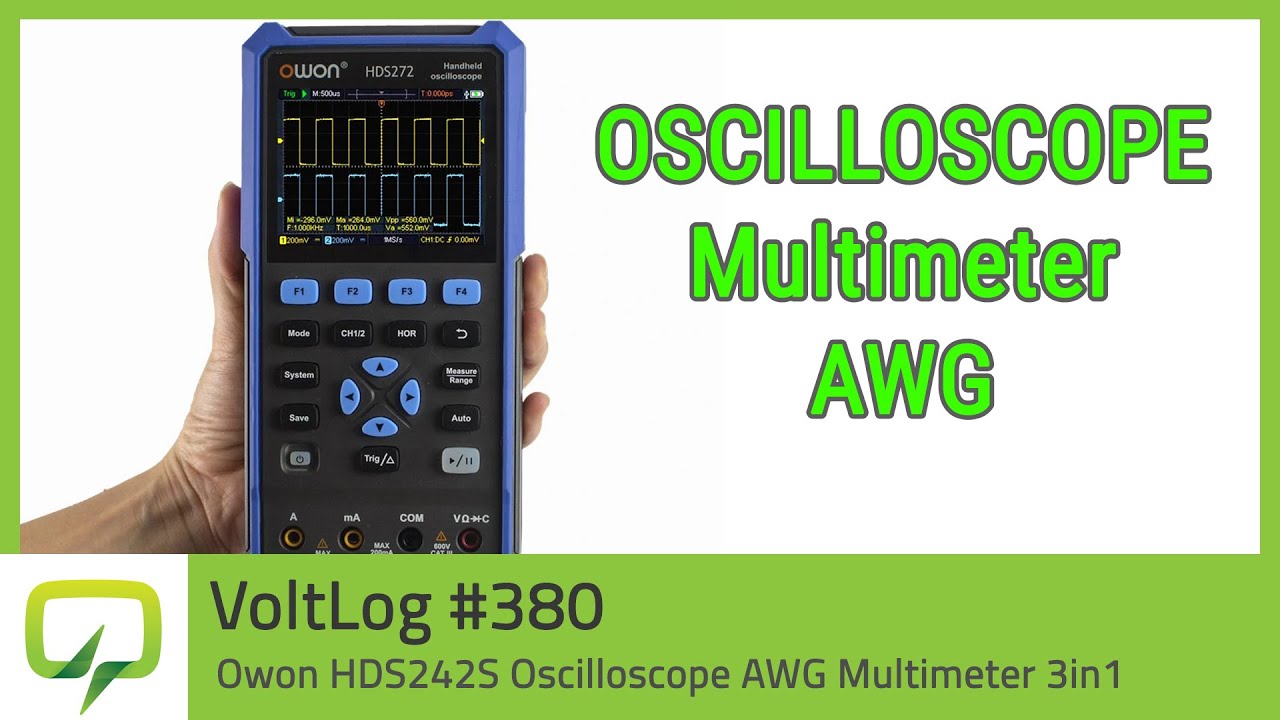 Обзор и разборка осциллографа Owon HDS242S AWG-мультиметра 3-в-1 | Voltlog 380
