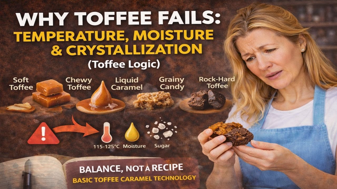 Why Toffee Fails: Temperature, Moisture & Crystallization (Toffee Logic)