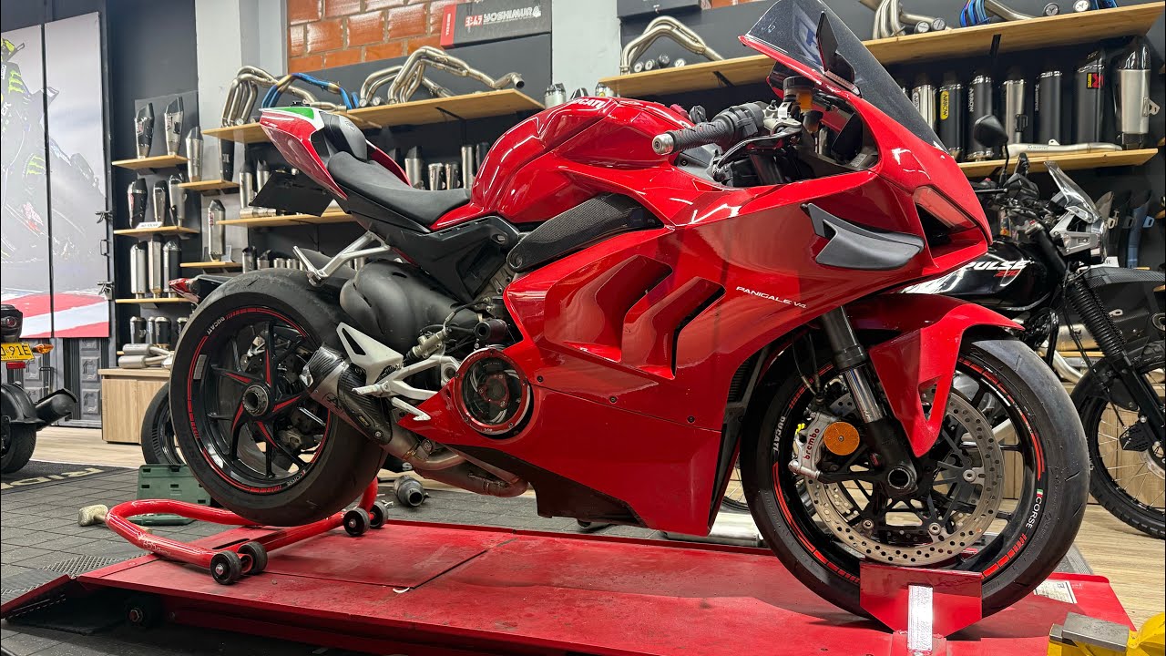 EL MOTOR V4 de esta italiana qued&oacute; RUGIENDO 🔥🔥