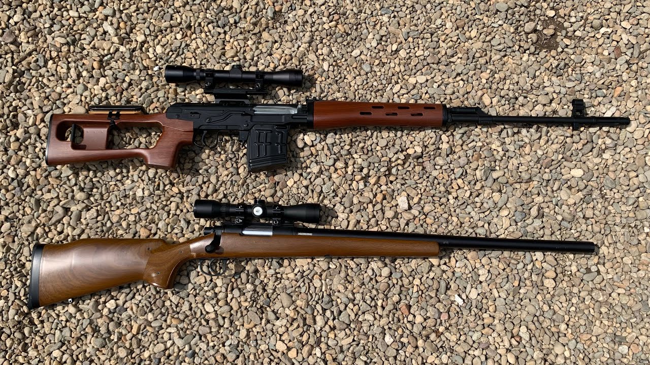 Airsoft: Sniper JG lemn și Dragunov AGM